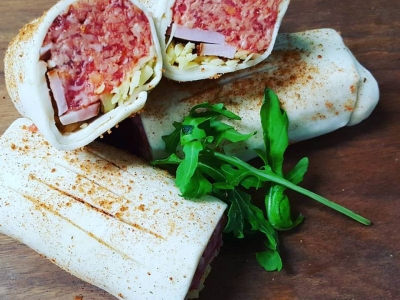 Sausage Rolls with Bacon & Cheese