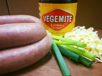 Vegemite & Cheese Sausages